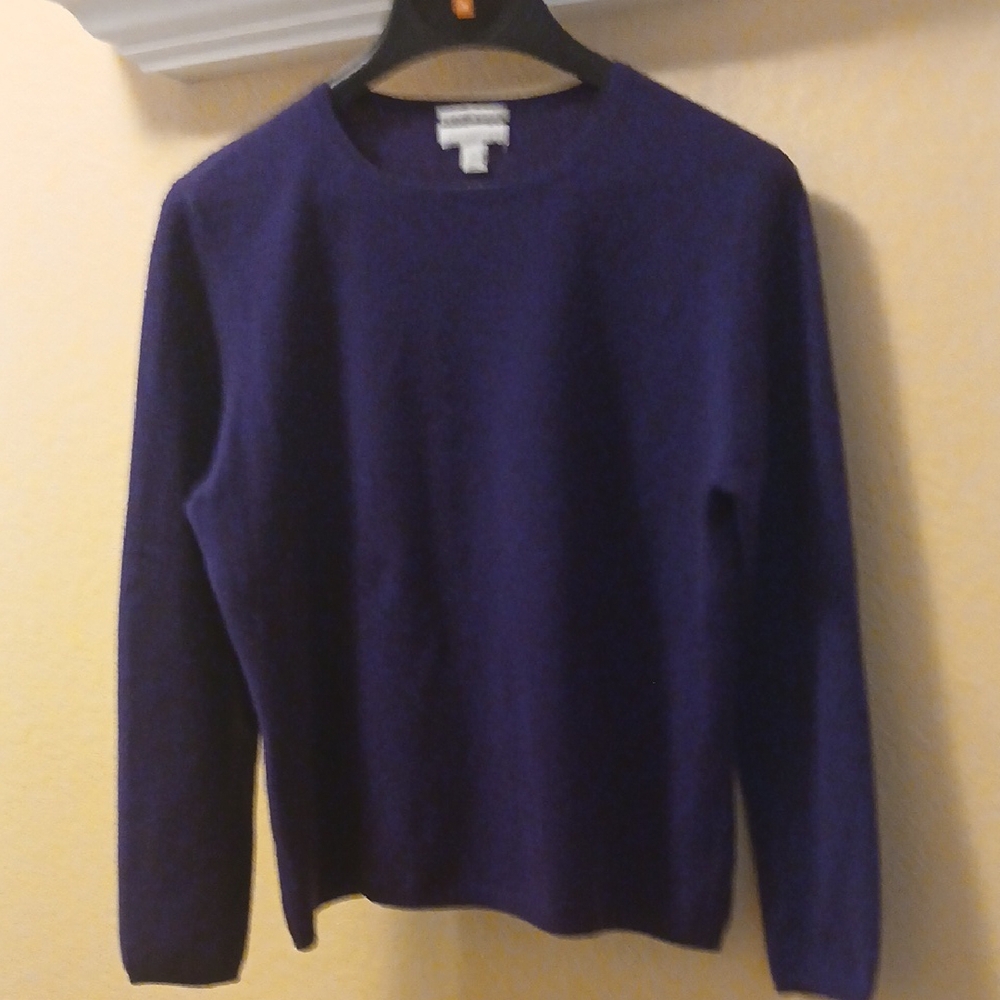 Purple Cashmer 2-ply Women's Sweater